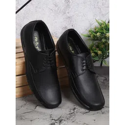 HikBi Men Leather Formal Derbys Shoes-picture-38
