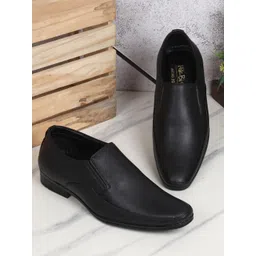 HikBi Men Leather Formal Slip-On Shoes-picture-22