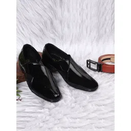 HikBi Men Patent Leather Slip-On Shoes Formal Shoes-picture-33