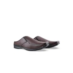 HikBi Men Textured Leather Formal Slip-On Shoes-picture-29