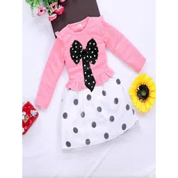 Hikuj Girls Pink Dresses-picture-26