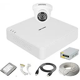HIKVISION 4 Channal Turbo HD DVR 1080p 1Pcs,Indoor Camera 2 MP 1Pcs,500 GB Hard Disk,Full Combo Set Wired White-picture-12