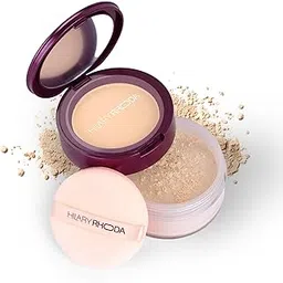 Hilary Rhoda The Setting Duo Compact & Loose Powder | 2-in-1 Compact & Loose Powder | | Matte Finish | Blends Effortlessly | Oil Control Compact | 32g (Natural | Shade 02)-image-18