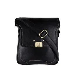 HiLEDER Black Solid Medium Cross Body Bag-picture-14