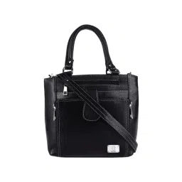 HiLEDER Black Solid Medium Handbag-picture-46