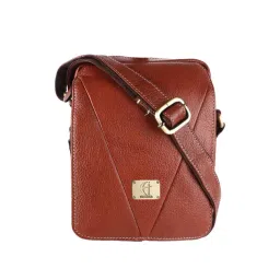HiLEDER Tan Solid Medium Cross Body Bag-picture-23