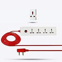 Hillgrove HGCM302M2 Power Extension Board With 4 Universal Sockets, 1 Switch, 3-Way Multiple-Pin Socket, 5 Meter Long Cable, Surge Protector for Home/Computer/Fridge-picture-22