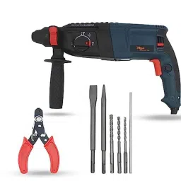 Hillgrove 1200W Forward &a; Reverse Rotation Hammer Impact Drill Machine with 5 Pcs SDS Plus Bit &a; Wire Cutter, HGCM1220-picture-10