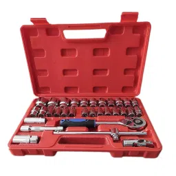 Hillgrove 32 Pcs Heavy 12.7 mm (1/2 Inch) Combination Ratchet Spanner Tool Set with Carry Case, HG0101-picture-42