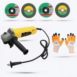 hillgrove HGCM13M1 Angle Grinder With Gloves, 2Pcs Metal Cutting Wheel,2Pcs Grinding Wheel Angle Grinder-picture-10