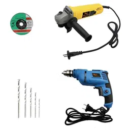 Hillgrove HGCM15M1 4 inch Metal Angle Grinder with 10mm Drill Machine with 5 Drill Bits Set-picture-13