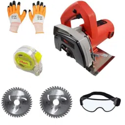 Hillgrove HGCM244M1 1050W Cutting Saw Machine, 2 Pcs Wood Cutting Wheels, Safety Googles, 5m Measurement Tape &a; Gloves Combo, HGCM505-picture-27