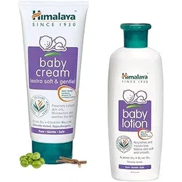 Himalaya Baby Cream For Dry Skin and Baby Lotion For All Skin Types,200Ml (Pack of 2)-picture-27
