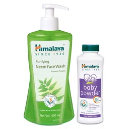 himalaya babycare Himalaya Herbal Baby Powder - 700 gm and Purifying Neem Face Wash - 400 ml for Women-picture-35