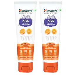 himalaya babycare Himalaya Kids Orange Toothpaste - 80 g (Pack of 2)-picture-12