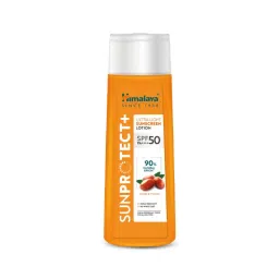 Himalaya Sun Protect+ Ultra Sunscreen Lotion SPF 50 PA++++ Sweat Resistant,100% No White Cast image 1