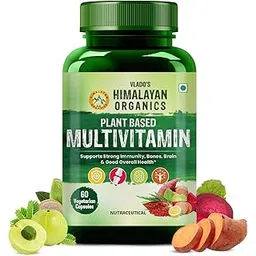 Vlado's Himalayan Organics Plant Based Multivitamin 60+ Ingredients With Vitamin B1, B2, B3, B5, B6, B7, B9, B12, A, C, D3, E, K2, Calcium, Iron , Zinc I Wholefood | Stamina & Energy I Healthy Bones & Joints I Multivitamin for Men & Women - 60 Veg Capsules-image-6