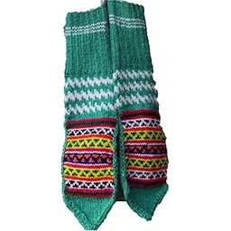 himalayankraft Hand Knitted Pure Woolen Unisex Socks Kullu Handloom with Beatiful Embroiderd Socks-picture-23