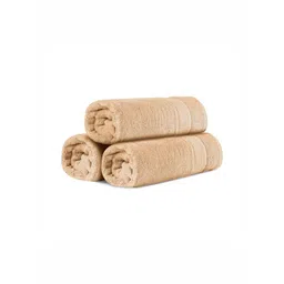 Himeya Beige 3 Pieces Bamboo Cotton 600 GSM Bath Towels-picture-28