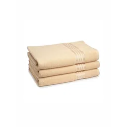 Himeya Beige 3 Pieces Pure Cotton 380 GSM Bath Towels-picture-15