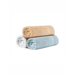 Himeya Blue & White 3 Pieces Bamboo Cotton 600 GSM Bath Towel-picture-12