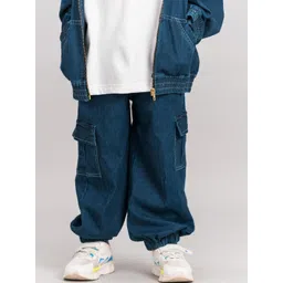 HIMMEL Boys Denim Loose fit Jogger Comfort Trousers-picture-56