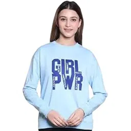 himyug Women’s Fleece Sweatshirt | 60% Cotton 40% Polyester | Soft Warm Winter Pullover | Full Sleeve Round Neck Casual Wear for Women-picture-48