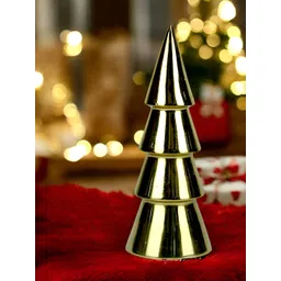 Hind Decor Yellow Christmas Cone Showpiece-picture-20