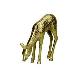 Hind Decor Yellow Handcrafted Elegant Deer Showpiece-picture-44