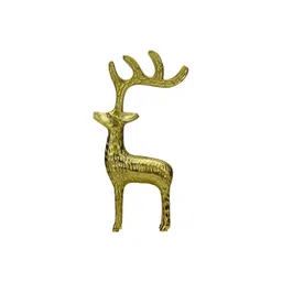 Hind Decor Yellow Idol Handcrafted Christmas Minimalistic Standing Deer Showpiece-picture-28