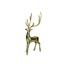 Hind Decor Yellow Standing Reindeer Showpiece-picture-37