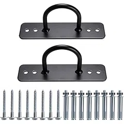 Hipiwe Ceiling Anchor - Wall Mount Bracket for Suspension Straps, Gymnastic Rings, Aerial Yoga Swing & Hammock, Resistance Band, Battle Rope-picture-11