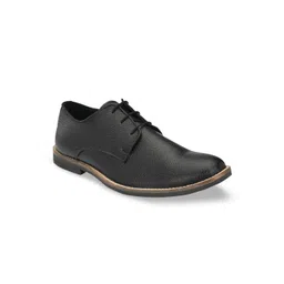 Hirels Men Black Textured Formal Derbys-picture-27