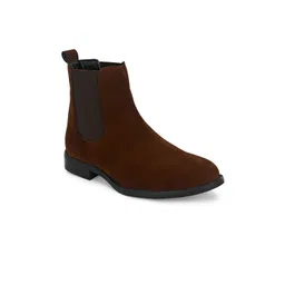 Hirels Men Round Toe Suede Chelsea Boots-picture-34
