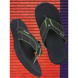 HIROLAS Men Black & Green Thong Flip-Flops-picture-39