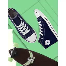 HIROLAS Men Lace-Up Mid-Top Canvas Sneakers-picture-18