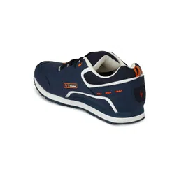 HIROLAS Men Navy Blue Running Shoes image 2