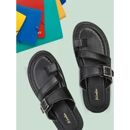 HIROLAS Men One Toe Comfort Sandals With Buckle Detail-picture-39