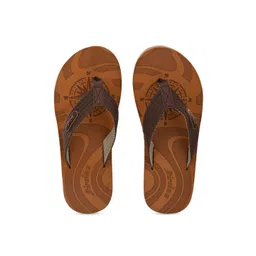 HIROLAS Men Tan Brown Solid Thong Flip-Flops-picture-40