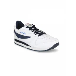 HIROLAS Men White & Navy Blue Running Shoes-picture-14