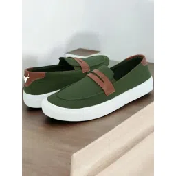 Hirolas Men's Green Casual Loafers-picture-10