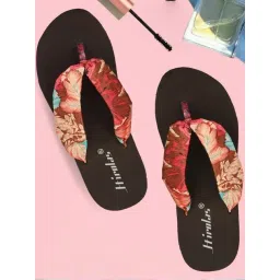 Hirolas Women's Brown Wedge Flip Flops-picture-20