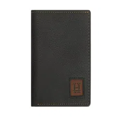 HIROSHI Black Leather Bi-Fold Wallet-picture-22