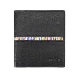 HIROSHI Black Leather Bi-Fold Wallet-picture-31