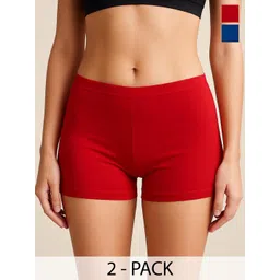 HIRRUX Women Pack Of 2 Anti-Microbial Boy Shorts Briefs-picture-35