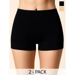 HIRRUX Women Pack of 2 Slim Fit Cycling Sports Shorts-picture-18