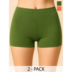 HIRRUX Women Pack Of 2 Slim Fit Cycling Sports Shorts-picture-38