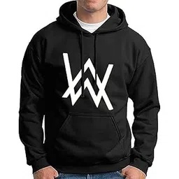 hit square Fleece Alan Walker Design Full Sleeves Hooded Sweatshirt for Men-picture-28