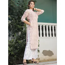 Hitanshu Creation Women Ethnic Motifs Printed Regular Kurta with Palazzos-picture-25