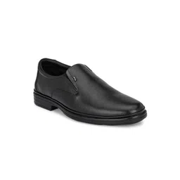 Hitz Men Round Toe Leather Formal Slip-On Shoes-picture-13